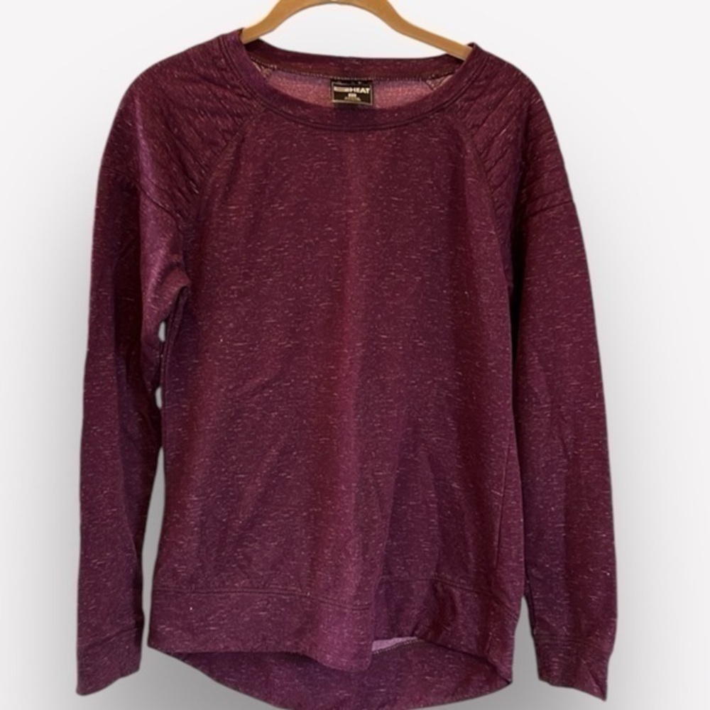 🇪🇸🐠32 Degrees Soft fleece stretch cold weather hi lo hem purple XS CLEARANCE